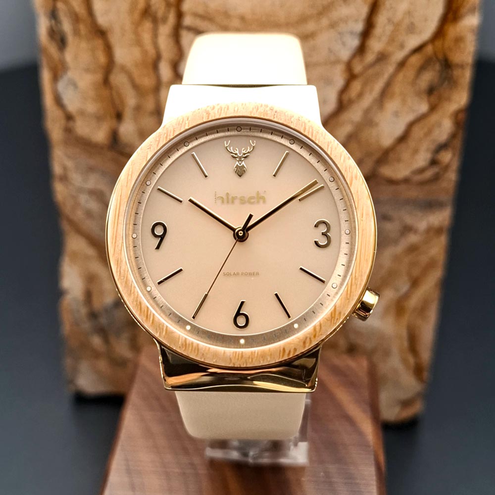 Hirsch_Green-Message_Damenuhr_beige_hell_02 Hirsch_Green-Message_Damenuhr_beige_hell_02