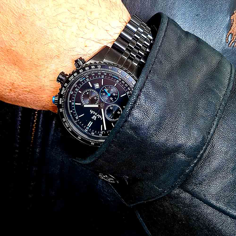 Hirsch – Fliegerchrono – Schwarz 05 Hirsch – Fliegerchrono – Schwarz 05